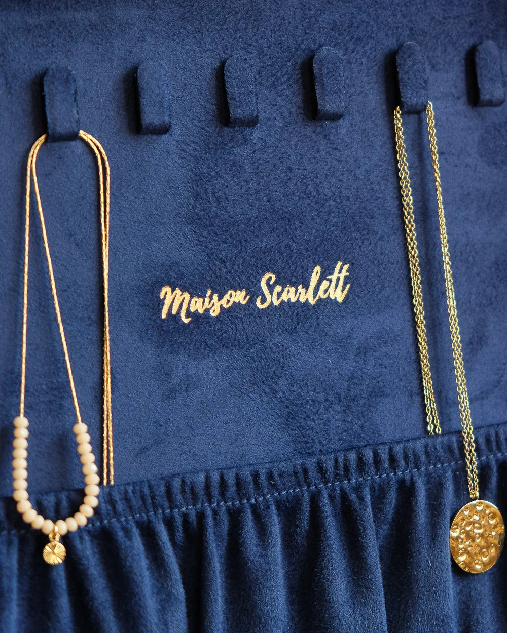 Large Square Jewellery Box | Anne | Velvet | Maison Scarlett