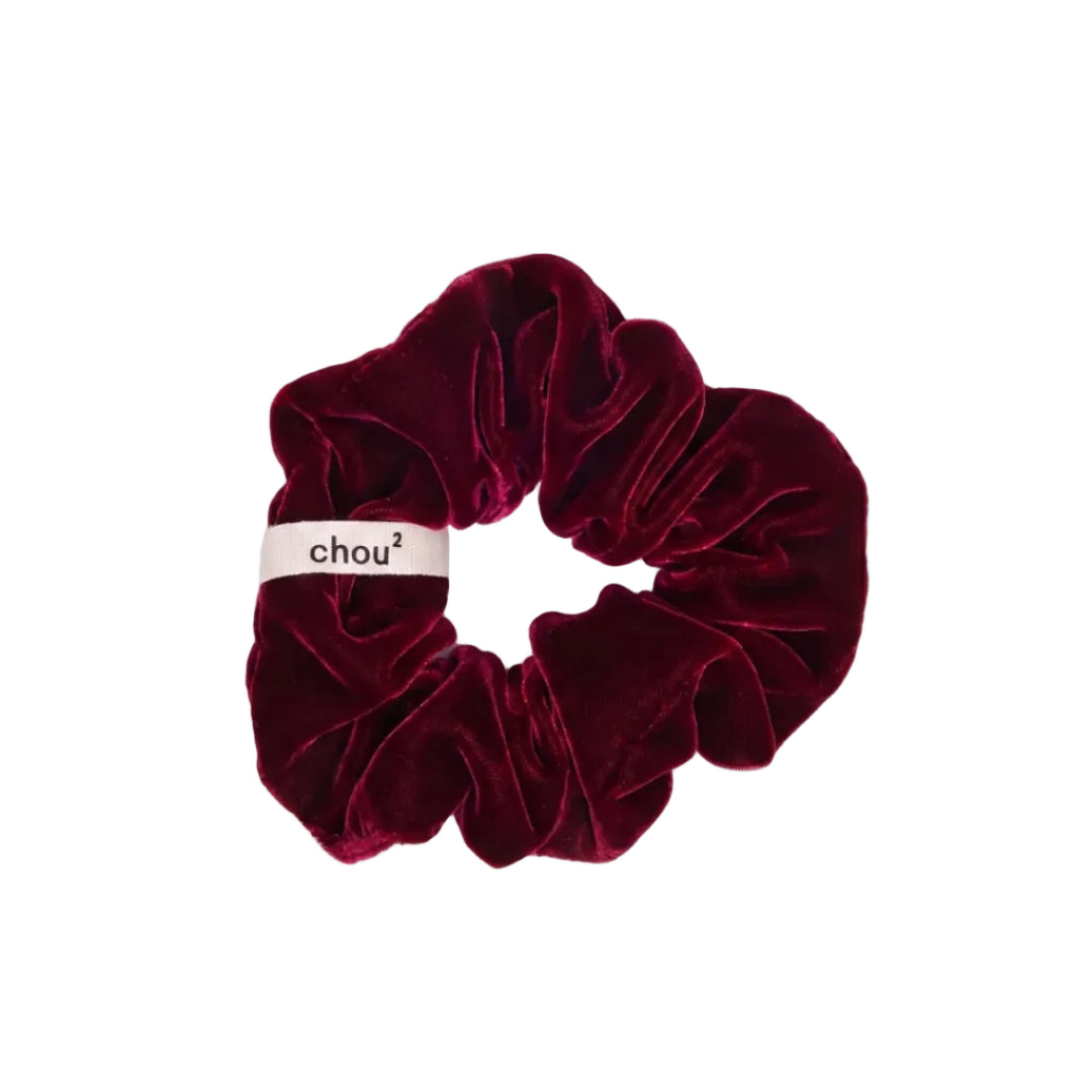 Hair Scrunchie | Bordeaux Velvet | Chou²