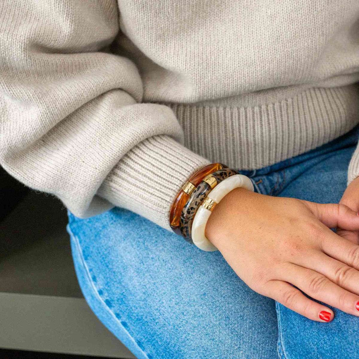 Colourful Resin Bracelet | Feli Mono | Parabaya