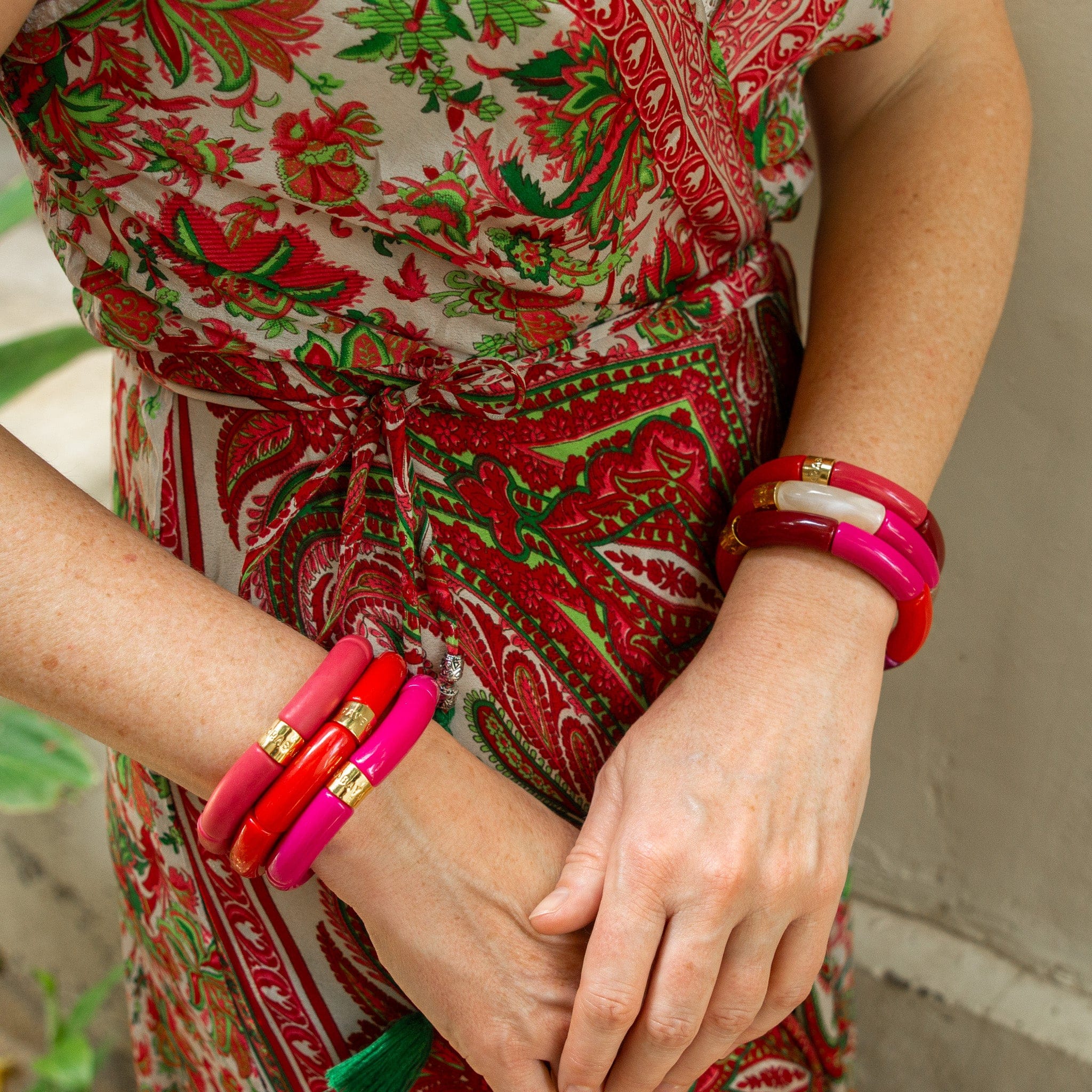 Colourful Resin Bracelet | Guarana Mono | Parabaya