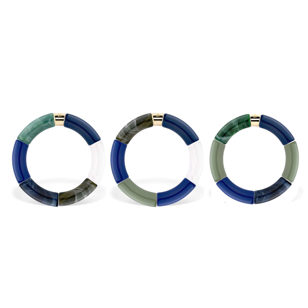 Colourful Resin Bracelet | Marinho | Parabaya