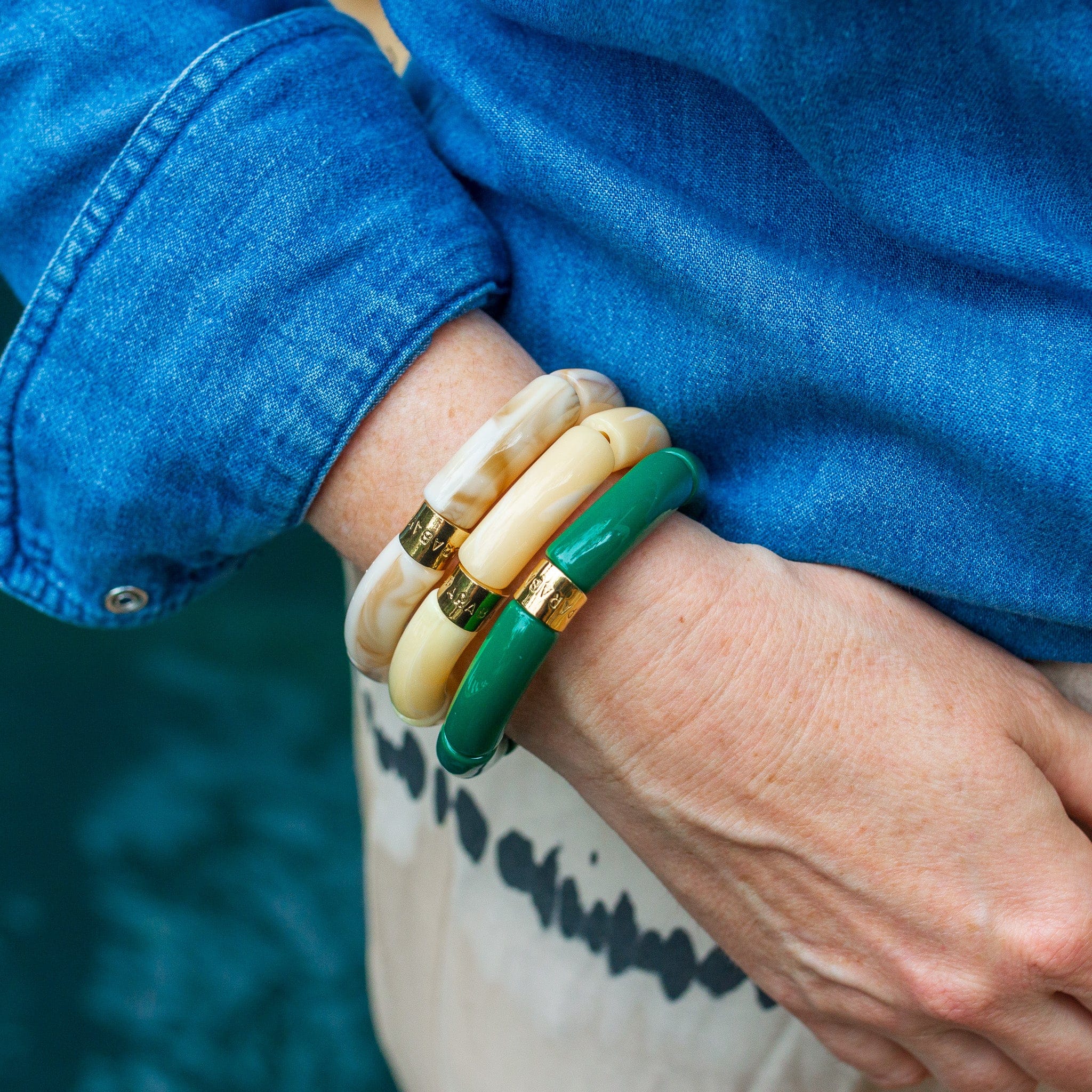 Colourful Resin Bracelet | Mata Mono | Parabaya