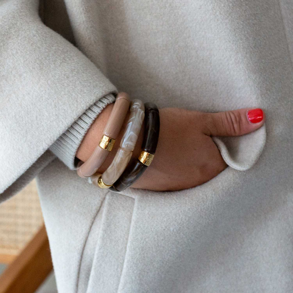 Colourful Resin Bracelet | Moca Mono | Parabaya
