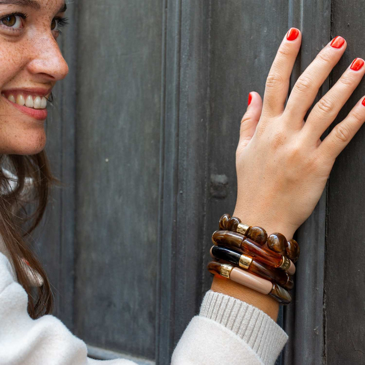 Colourful Resin Bracelet | Moca | Parabaya