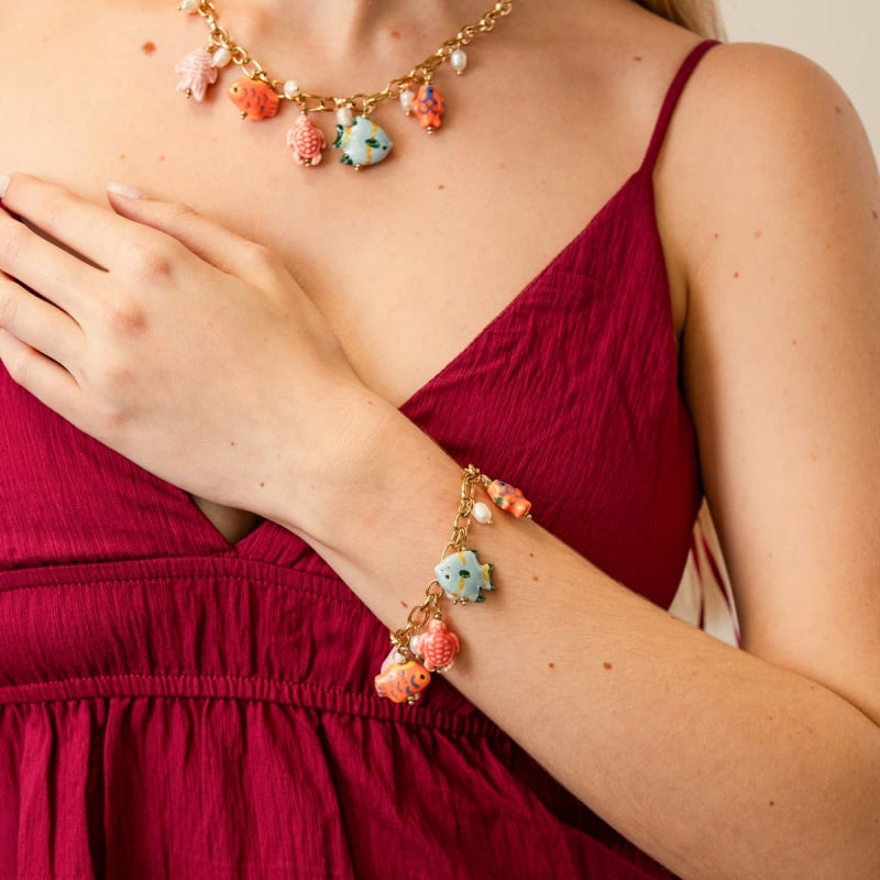 Steel Coast Charm Chain Bracelet | Anartxy