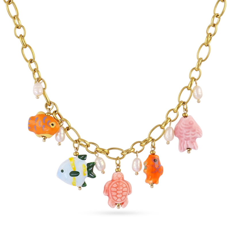 Steel Coast Charm Necklace | Anartxy
