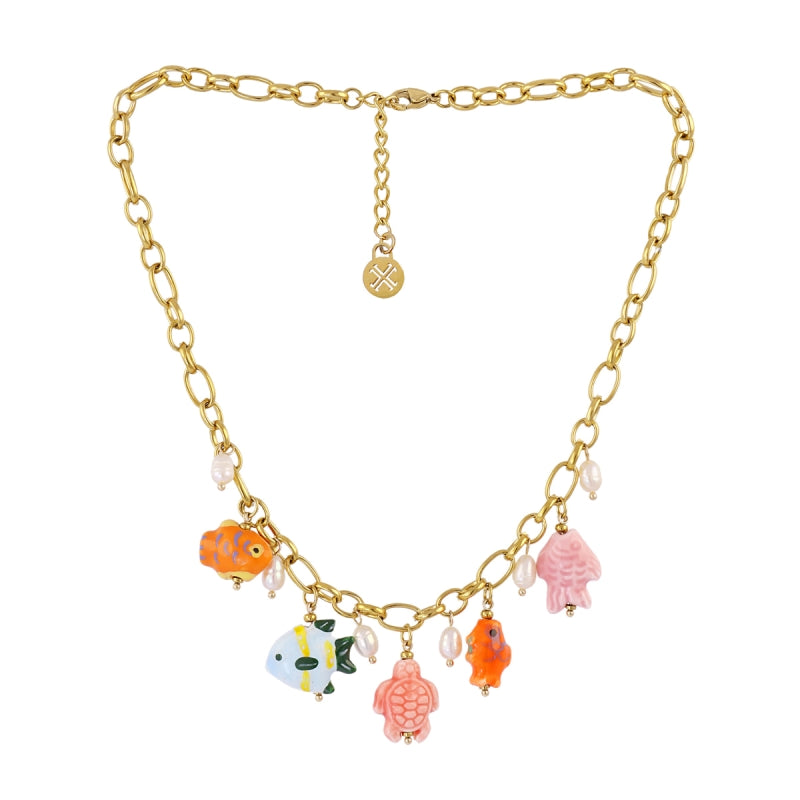 Steel Coast Charm Necklace | Anartxy