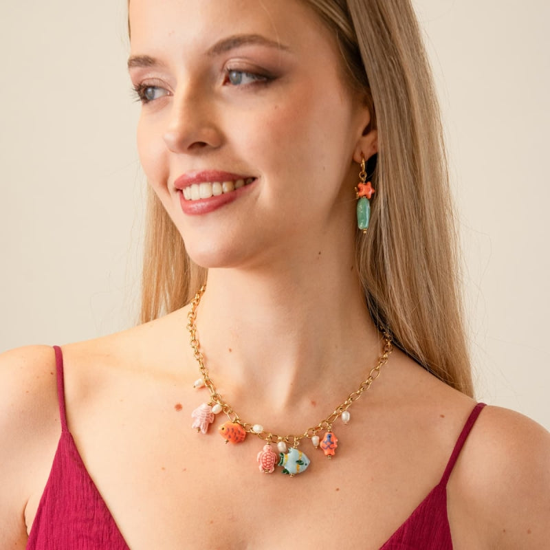 Steel Coast Charm Necklace | Anartxy