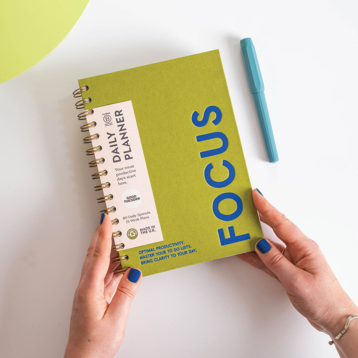 Undated Daily Productivity Planner | A5 Hardback | Good Tuesday