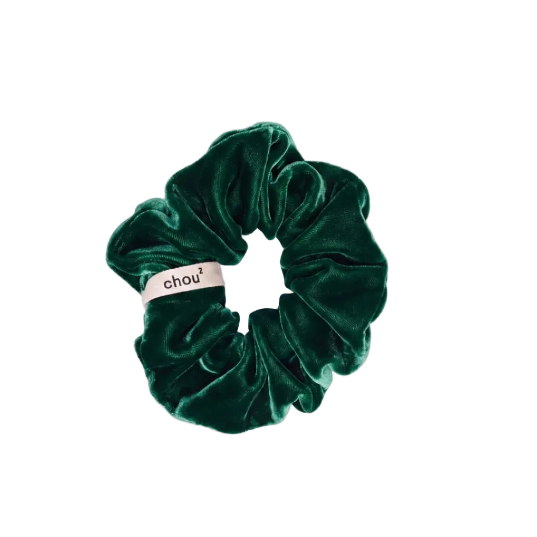 Hair Scrunchie | Emerald Green Velvet | Chou²