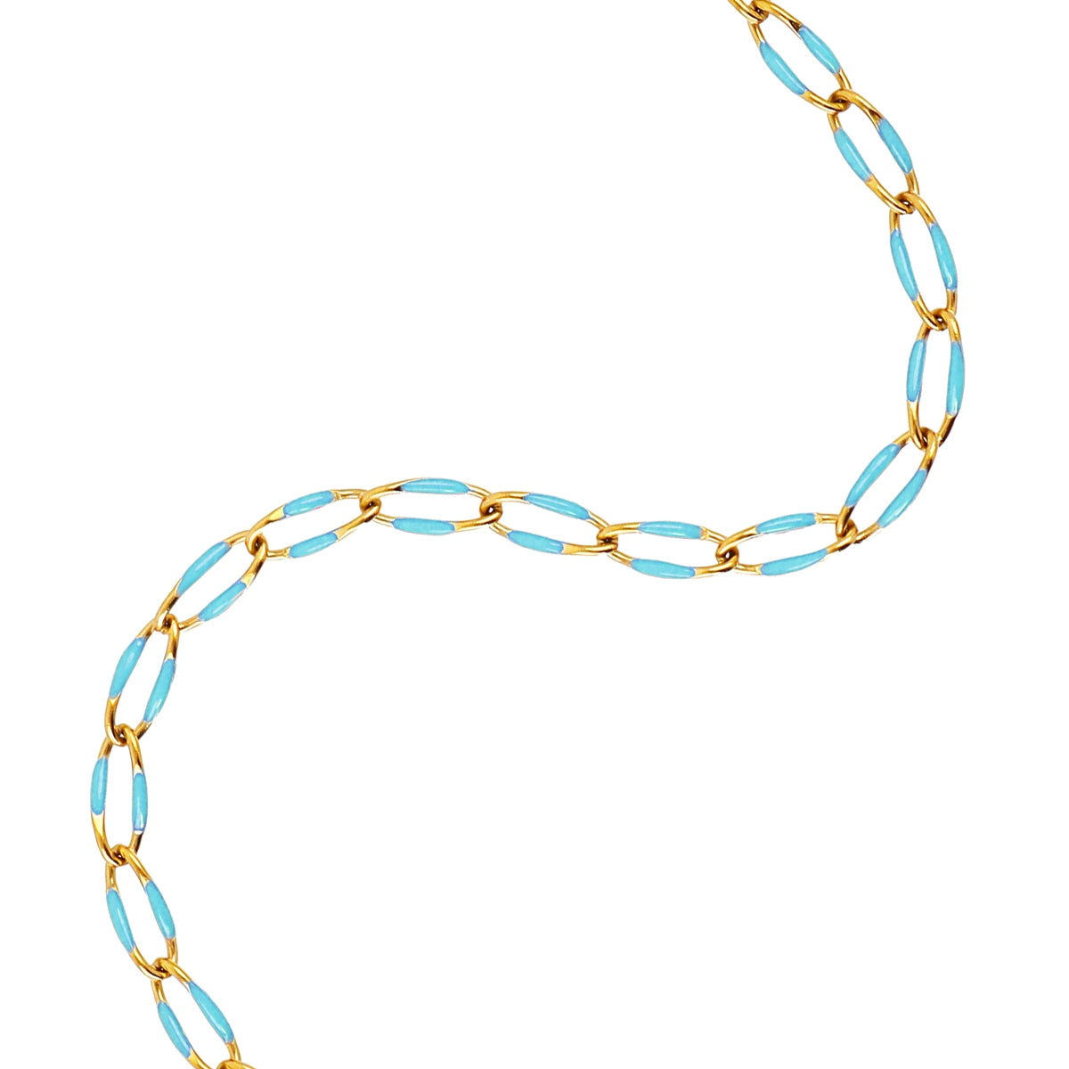 Steel Colour Link Anklet | Anartxy