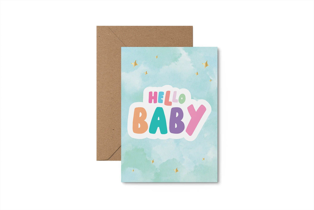 Hello Baby | New Baby Card | Slieve Studio