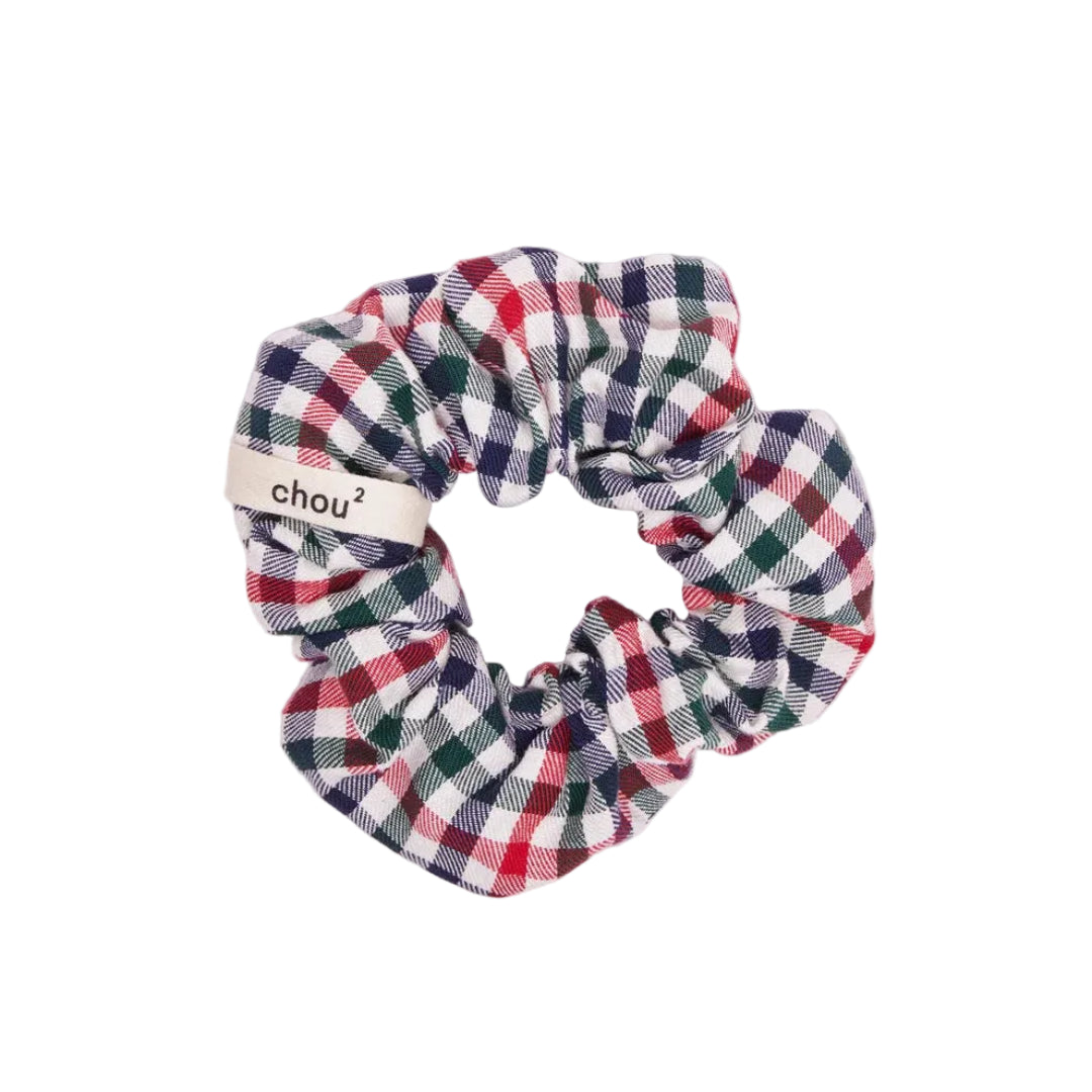 Hair Scrunchie | Multicolour Gingham | Chou²