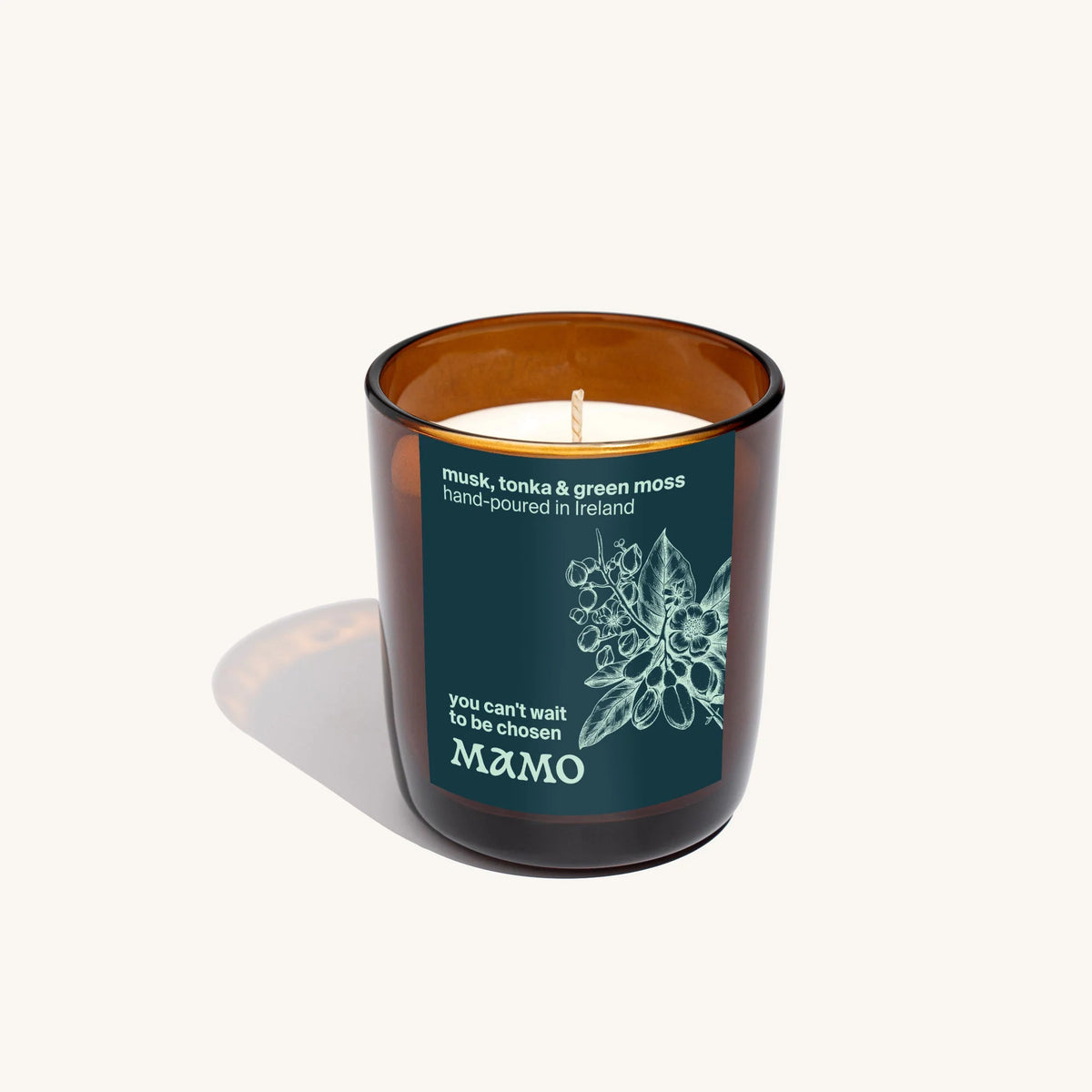 Musk, Tonka & Green Moss Soy Candle | You Can't Wait To Be Chosen | Mamo