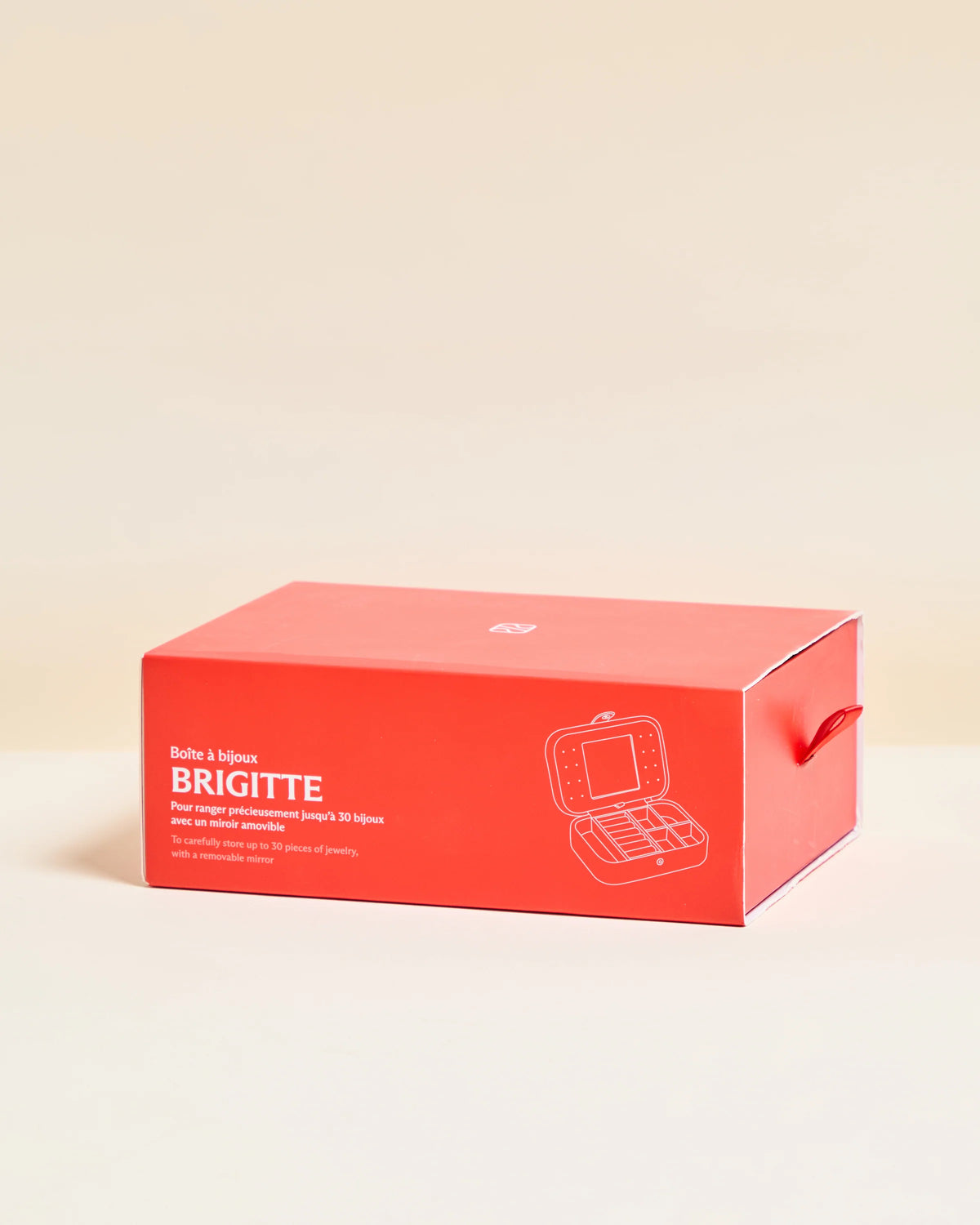 Rectangle Travel Jewellery Box | Brigitte | Velvet | Maison Scarlett