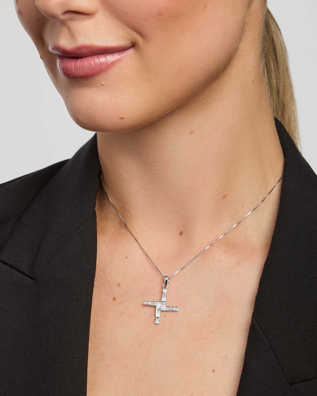 Sterling Silver St Brigids Cross Necklace | Solvar