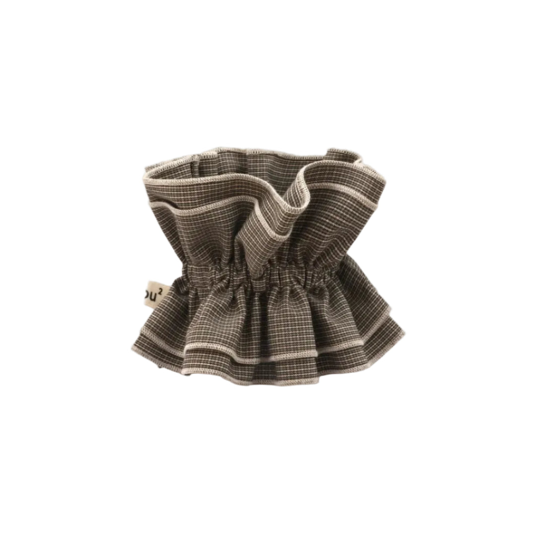 Maxi Hair Scrunchie | Taupe Houndstooth | Chou²