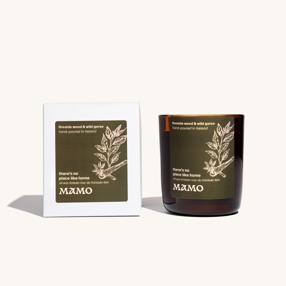 Fireside Wood & Wild Gorse Soy Candle | There's No Place Like Home | Mamo
