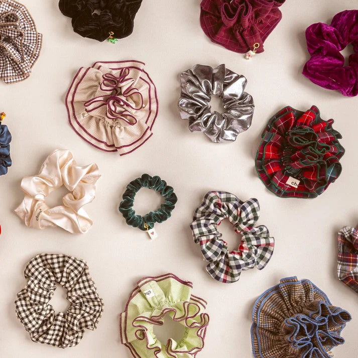 Hair Scrunchie | Multicolour Gingham | Chou²