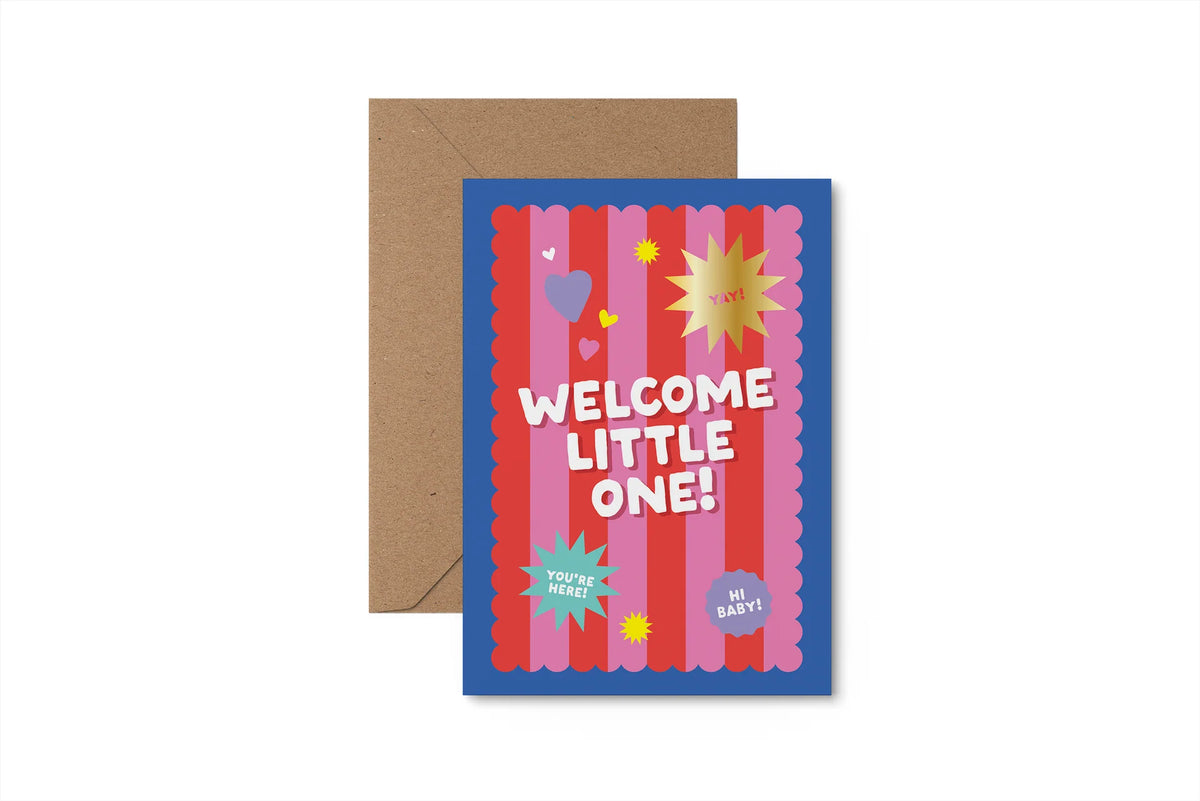 Welcome Little One | New Baby Card | Slieve Studio