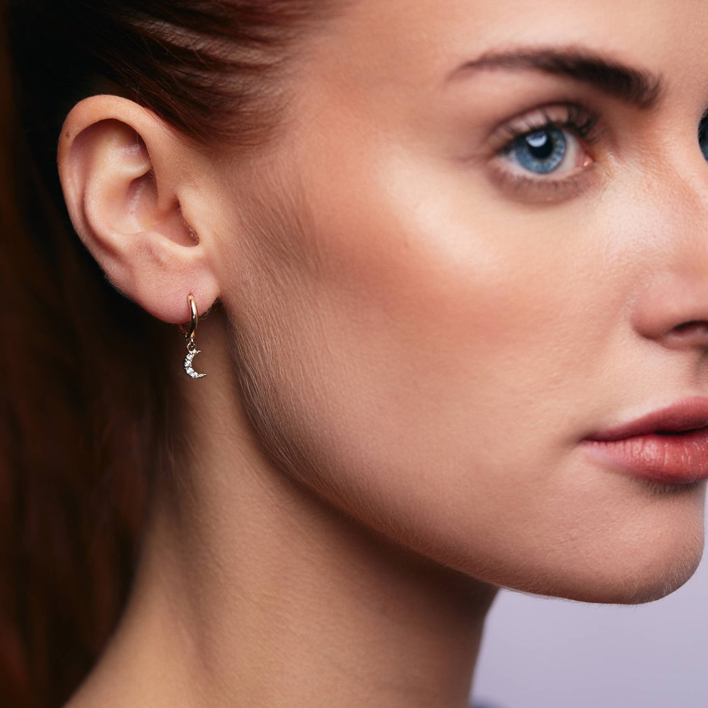 Dualla Gold Celestial Charm Earrings