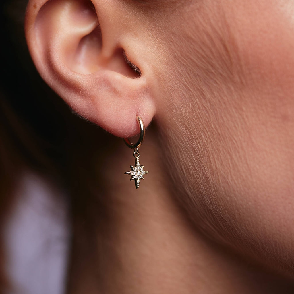 Dualla Gold Celestial Charm Earrings