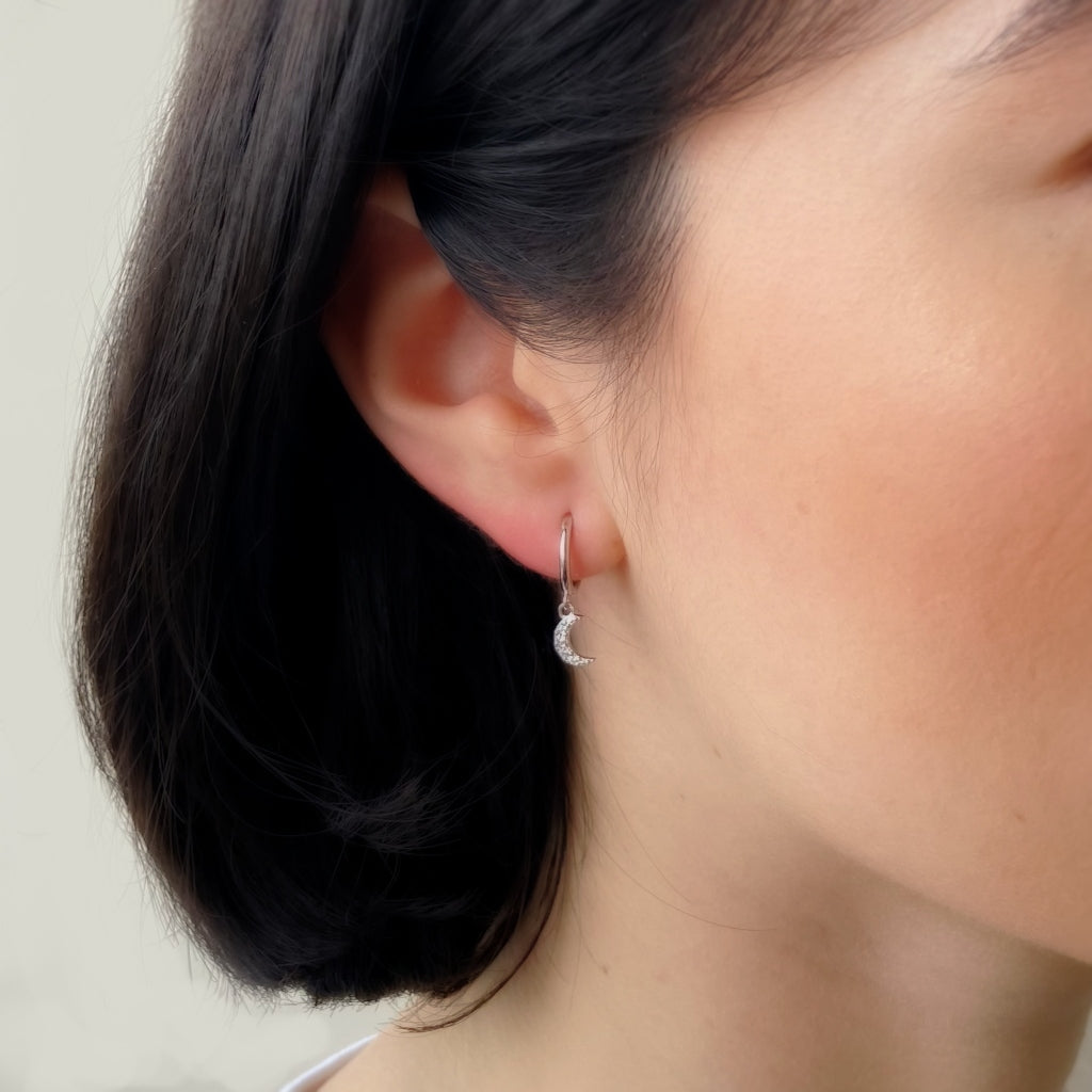Dualla Silver Celestial Charm Earrings