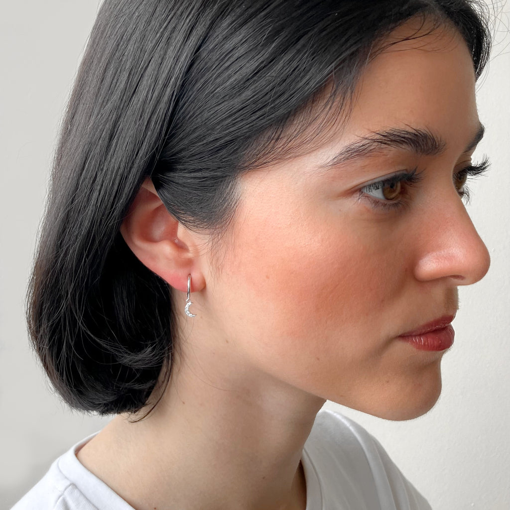 Dualla Silver Celestial Charm Earrings