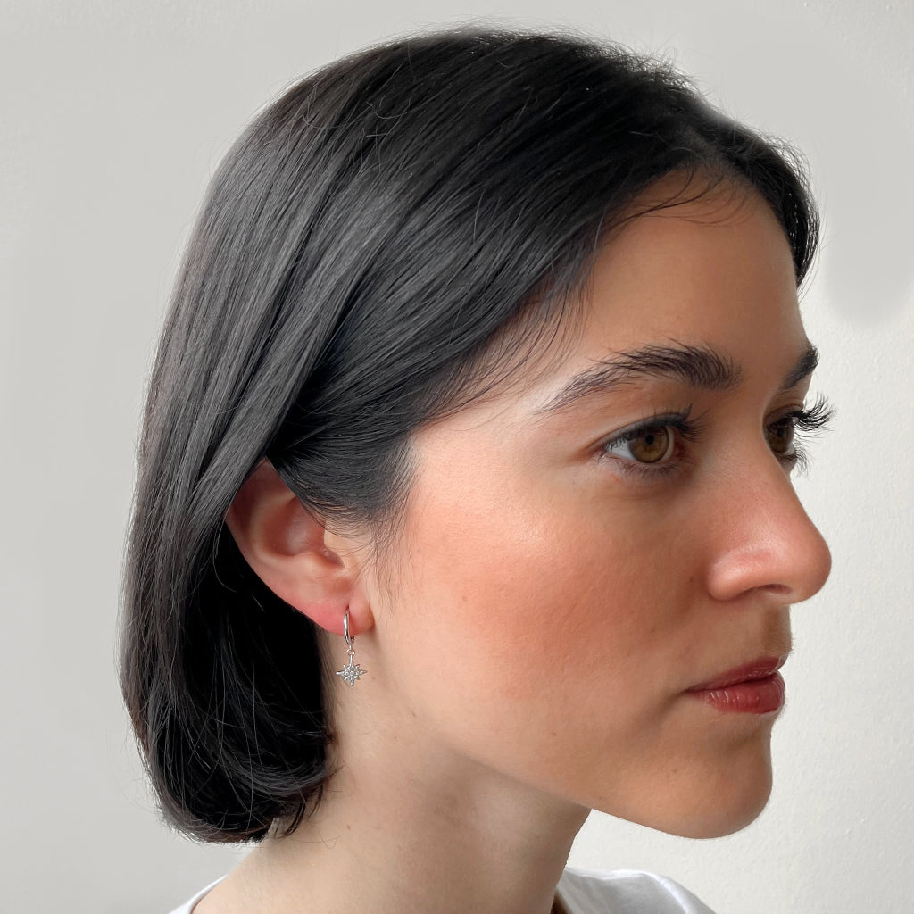Silver Celestial Charm Earrings | Dualla