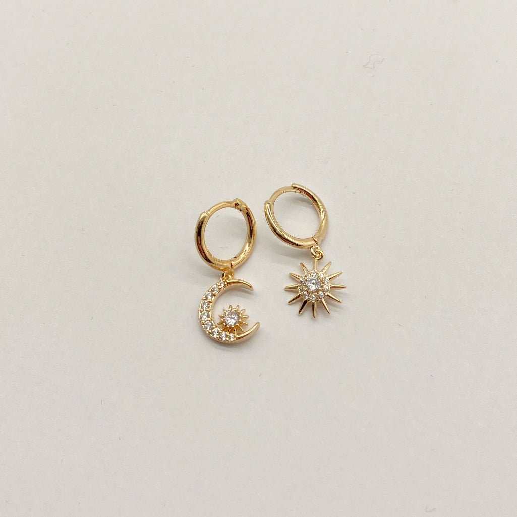 Estella Gold Celestial Charm Earrings