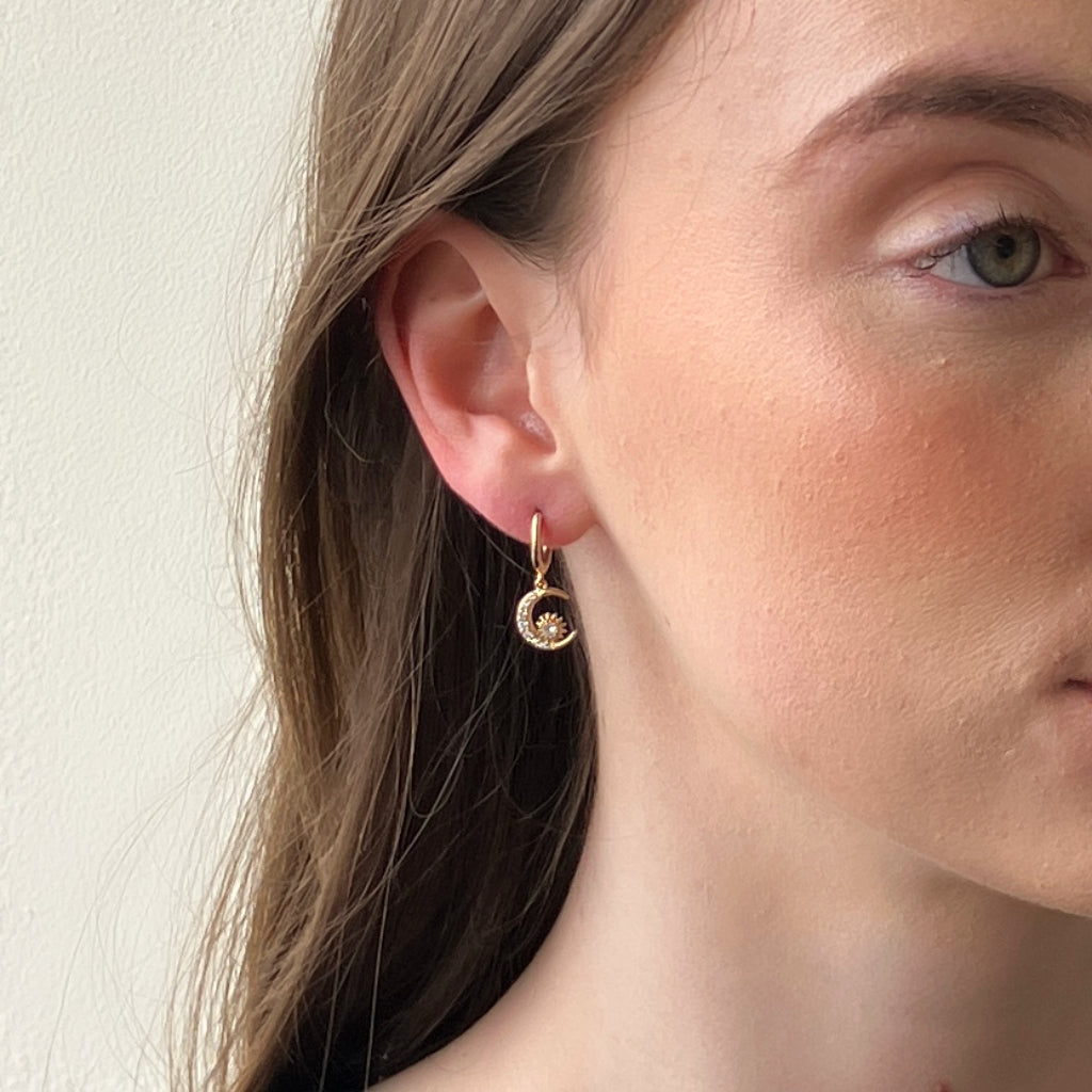Estella Gold Celestial Charm Earrings
