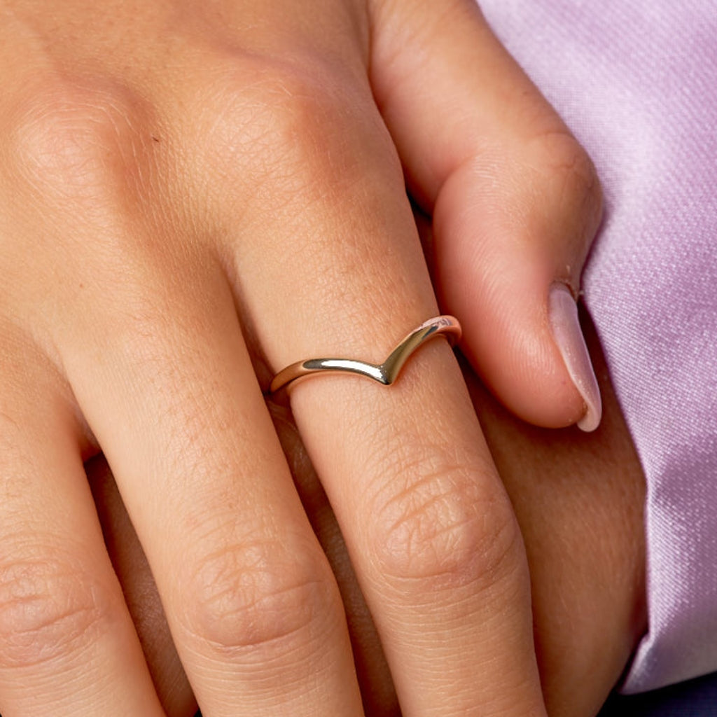 Gold Wishbone Ring | Myro