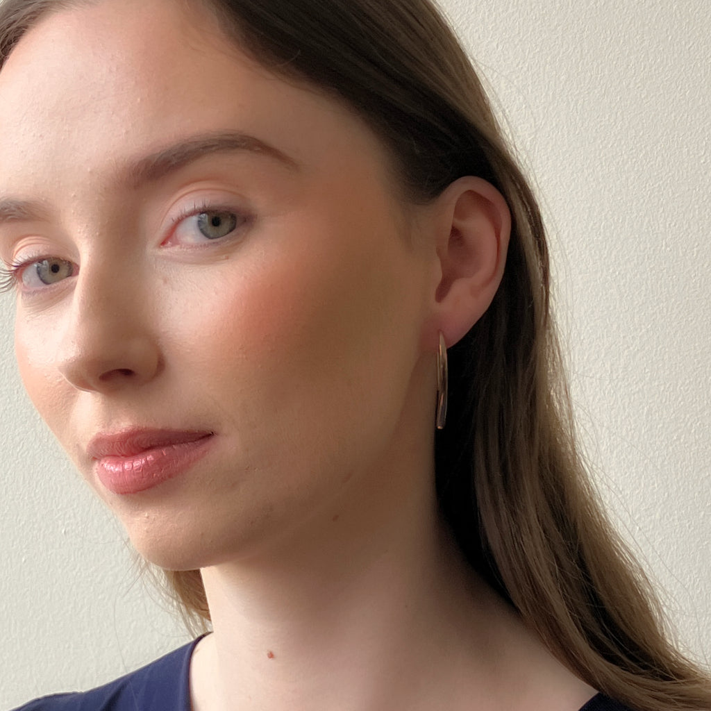 Nicolet Gold Thread Dangle Earrings