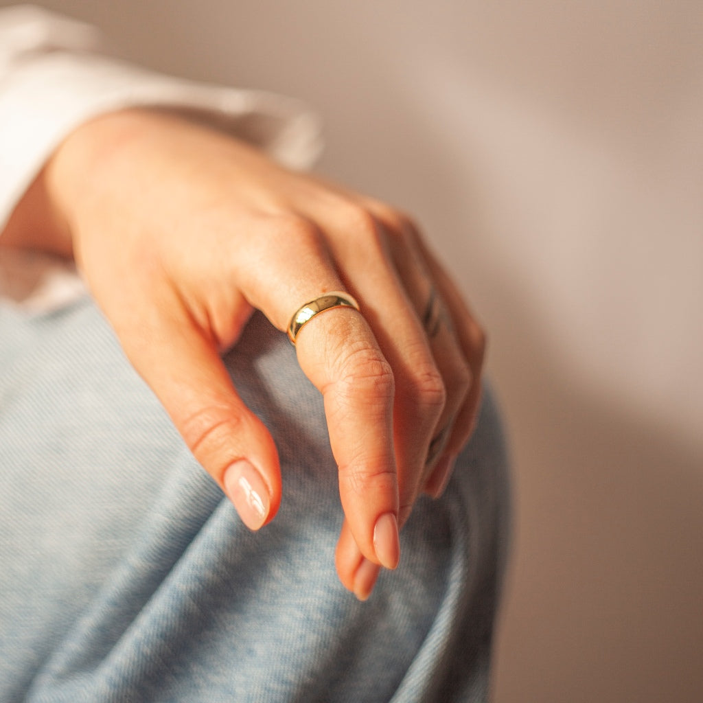 Gold Band Ring 5mm
