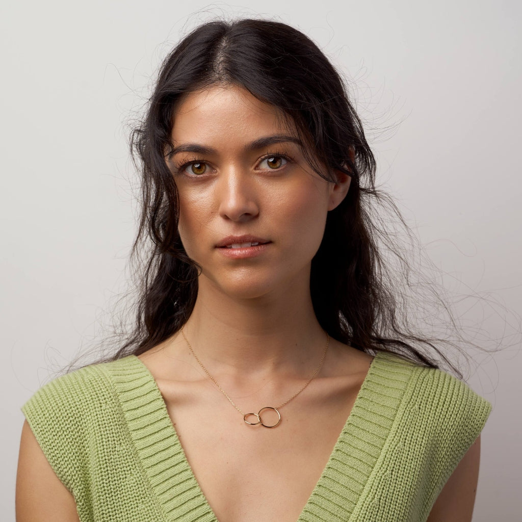 Siena Gold Interlocking Circles Necklace
