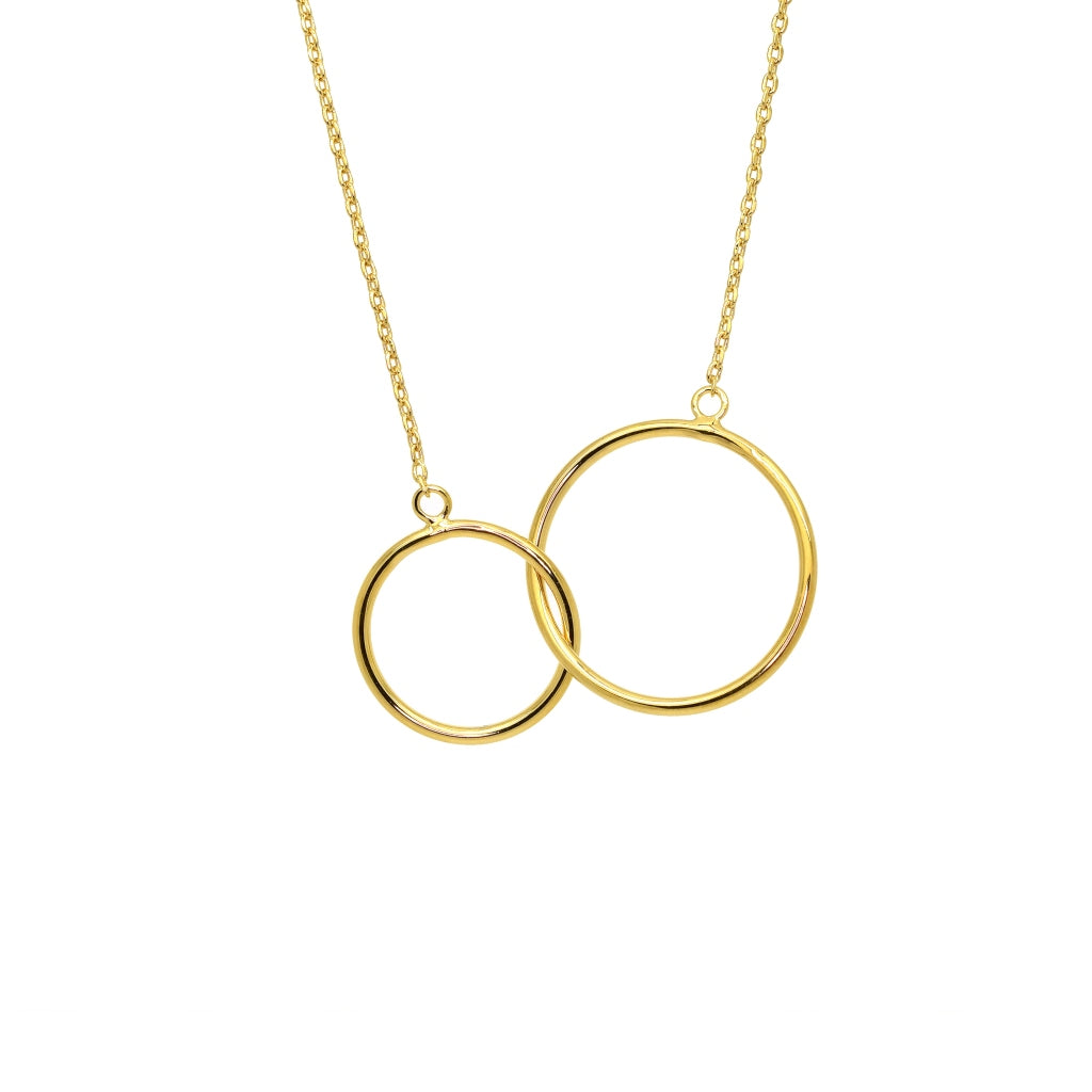 Siena Gold Interlocking Circles Necklace