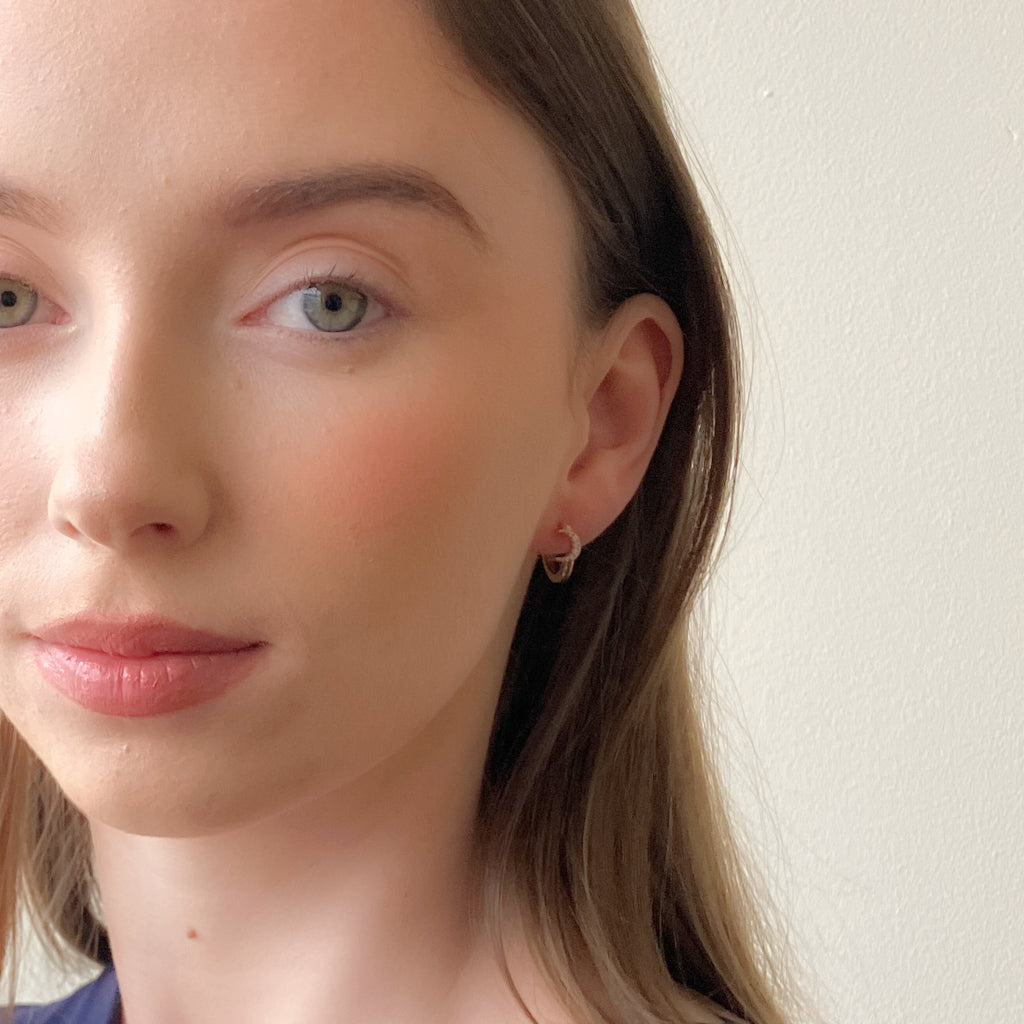 Uma Gold Celestial Huggie Earrings